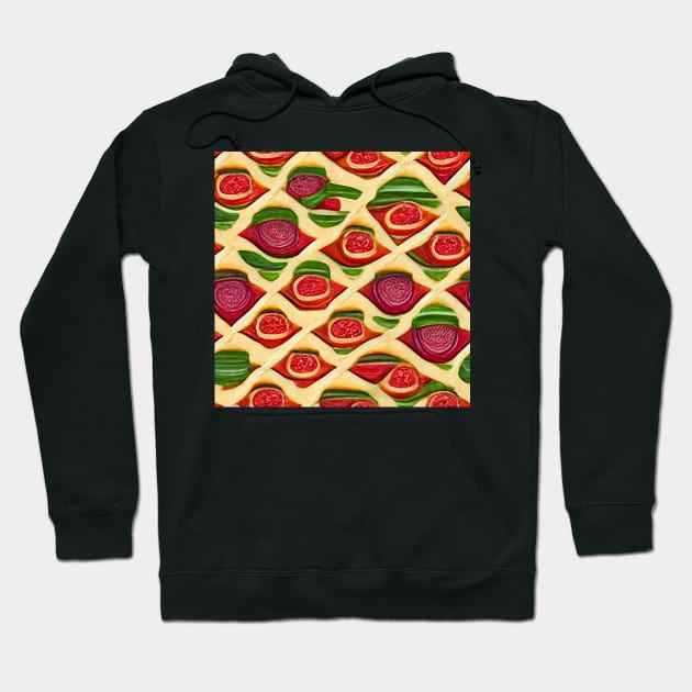 Bruschetta, Tomato, Garlic, Red Onions and Basil Hoodie by baseCompass